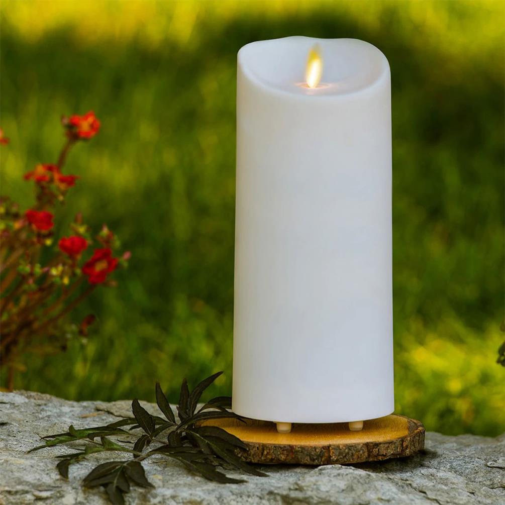 Luminara Outdoor LED Pillar Candle 20cm x 9cm Extra Image 1
